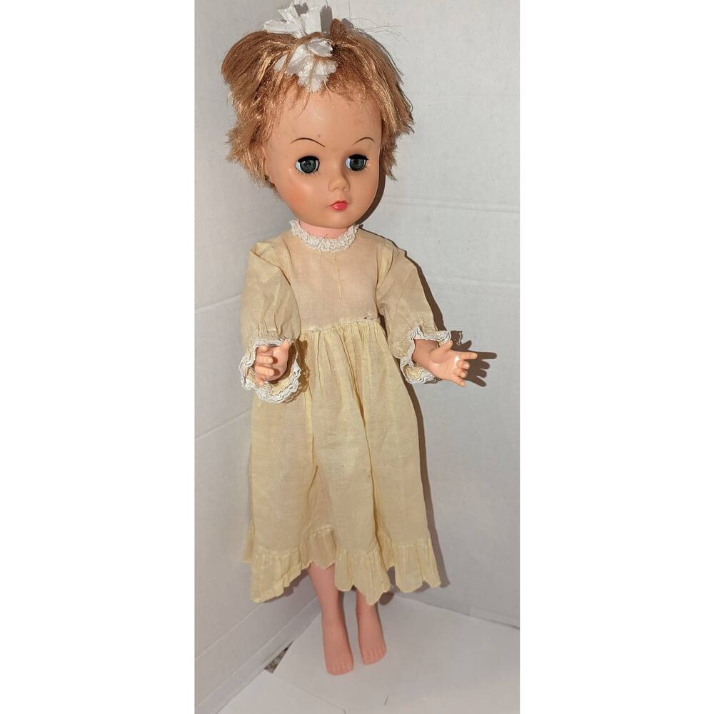 Vintage 24" Vinyl Fashion Doll Dress Sleepy Eyes